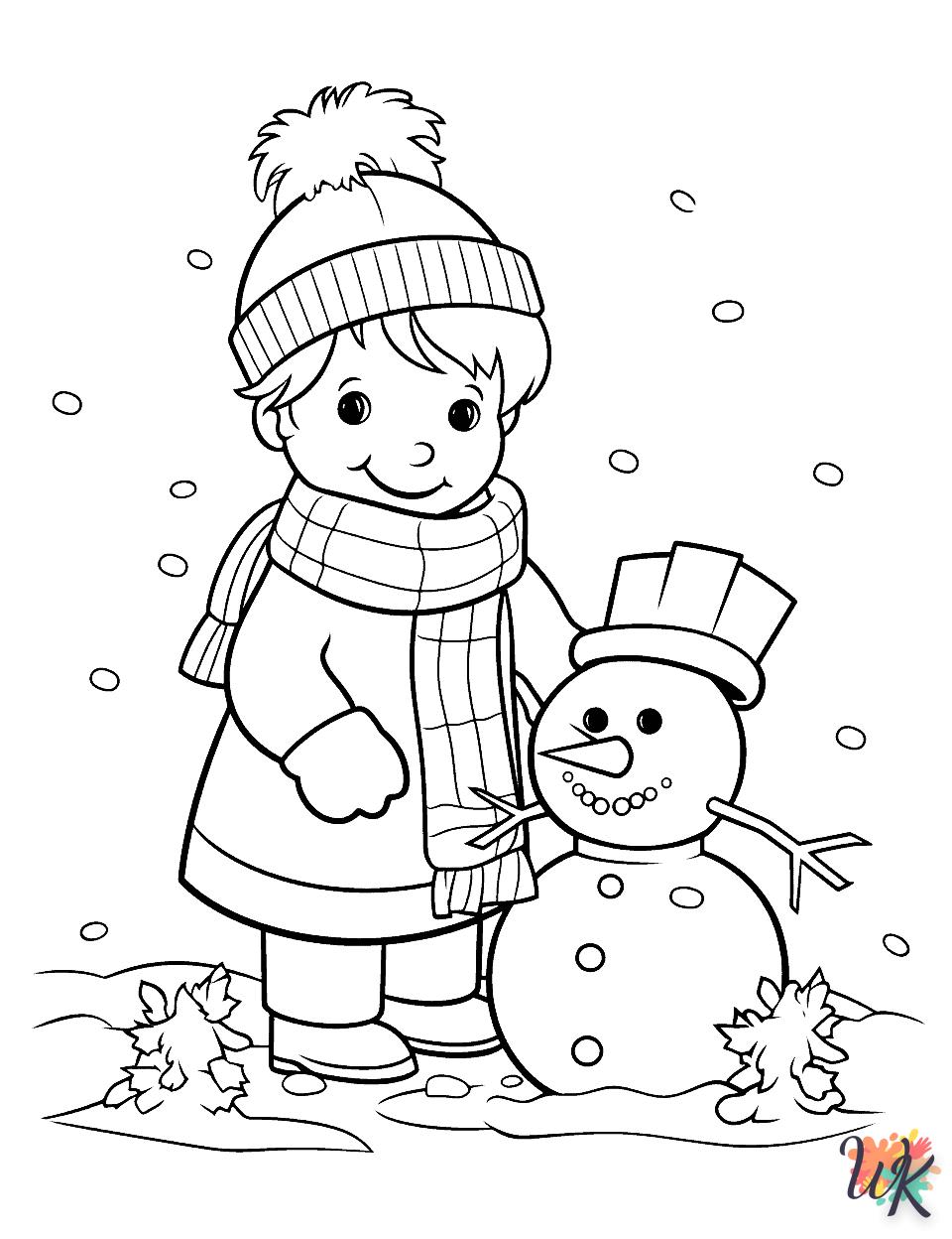 coloriage Hiver  à imprimer gratuitement pdf 1