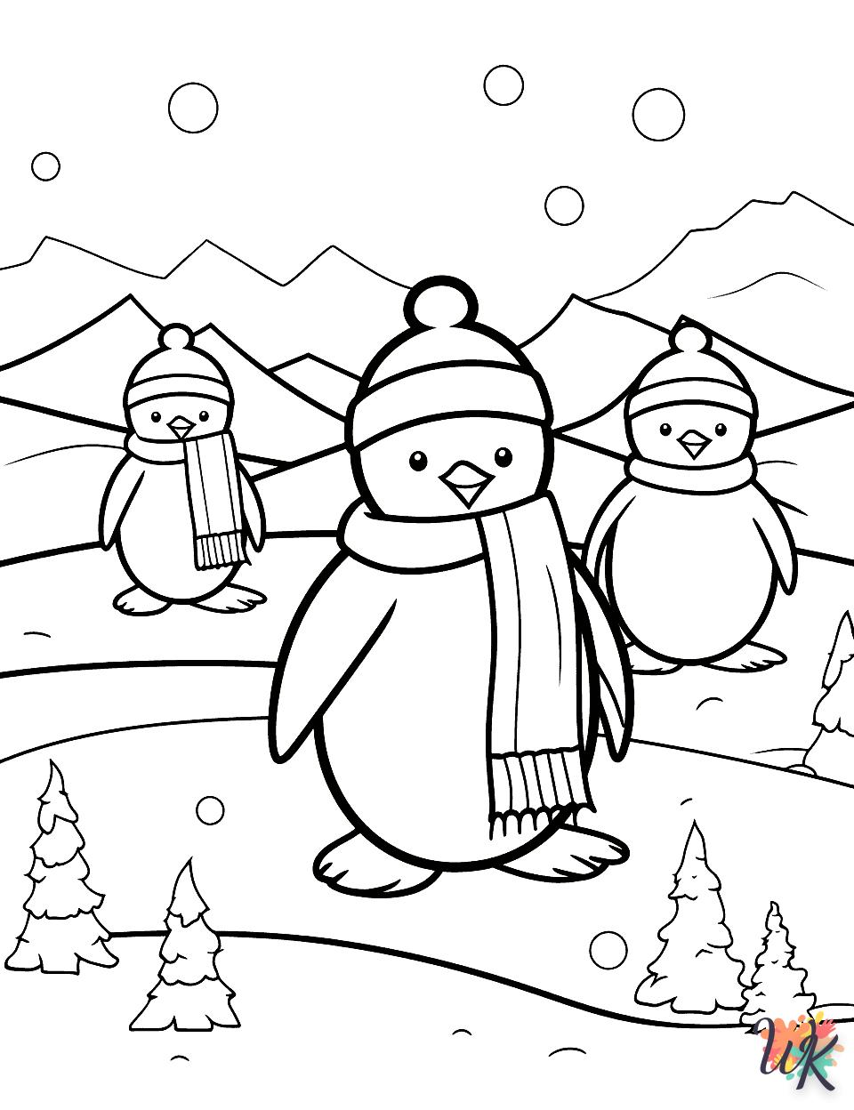 coloriage Hiver  a imprimer enfant 10 ans