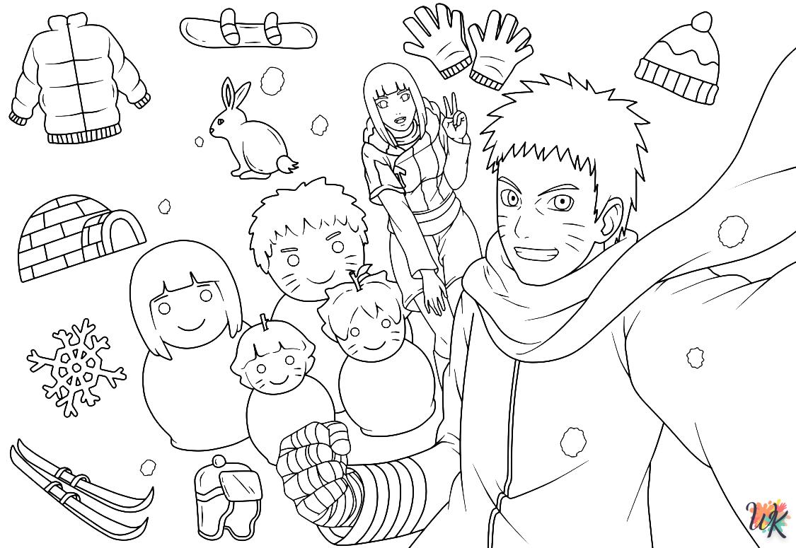 coloriage Hiver  à imprimer pour enfant de 4 ans