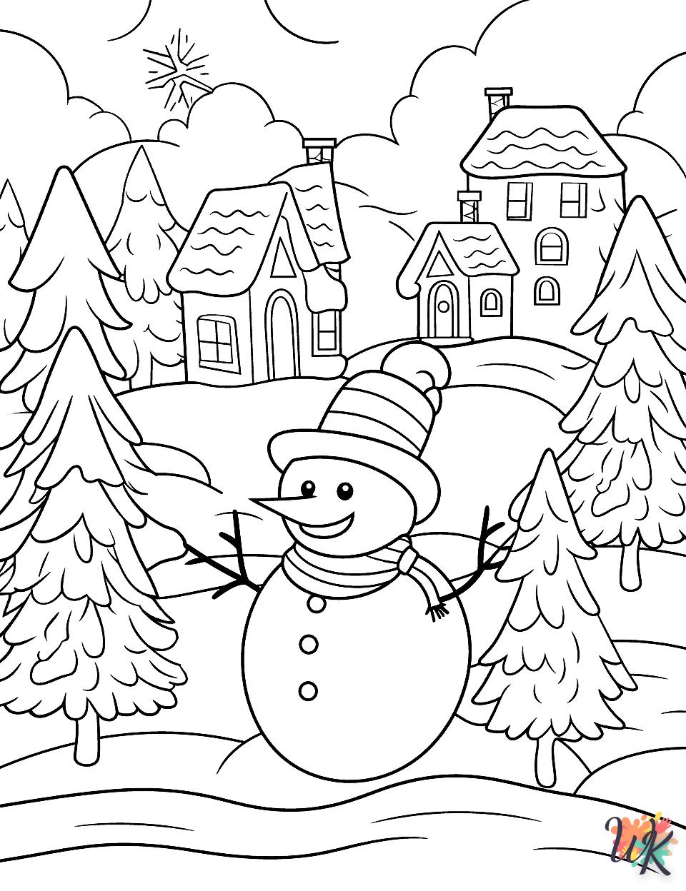 coloriage Hiver  à imprimer pdf gratuit 2