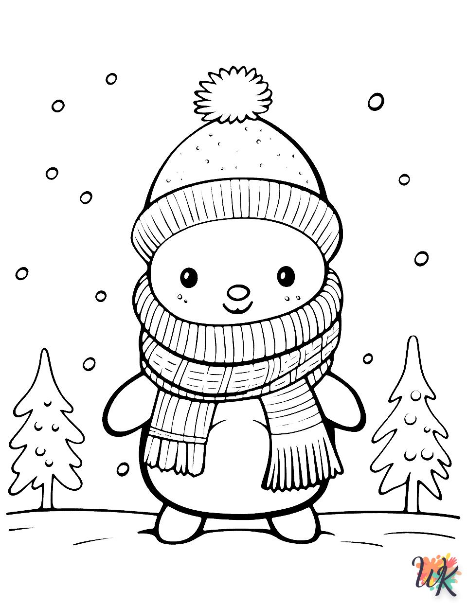 coloriage Hiver  pour enfant de à imprimer 1