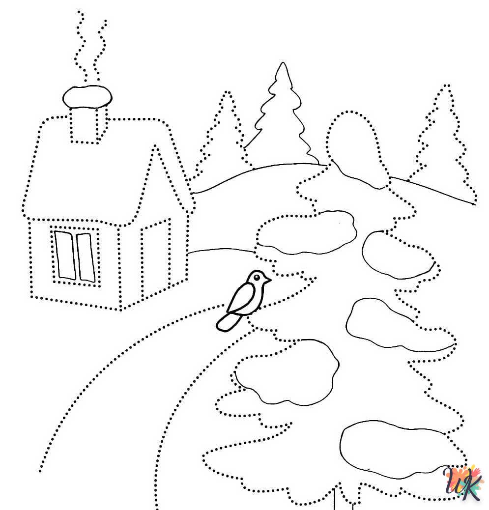 coloriage Hiver  a colorier en ligne gratuitement