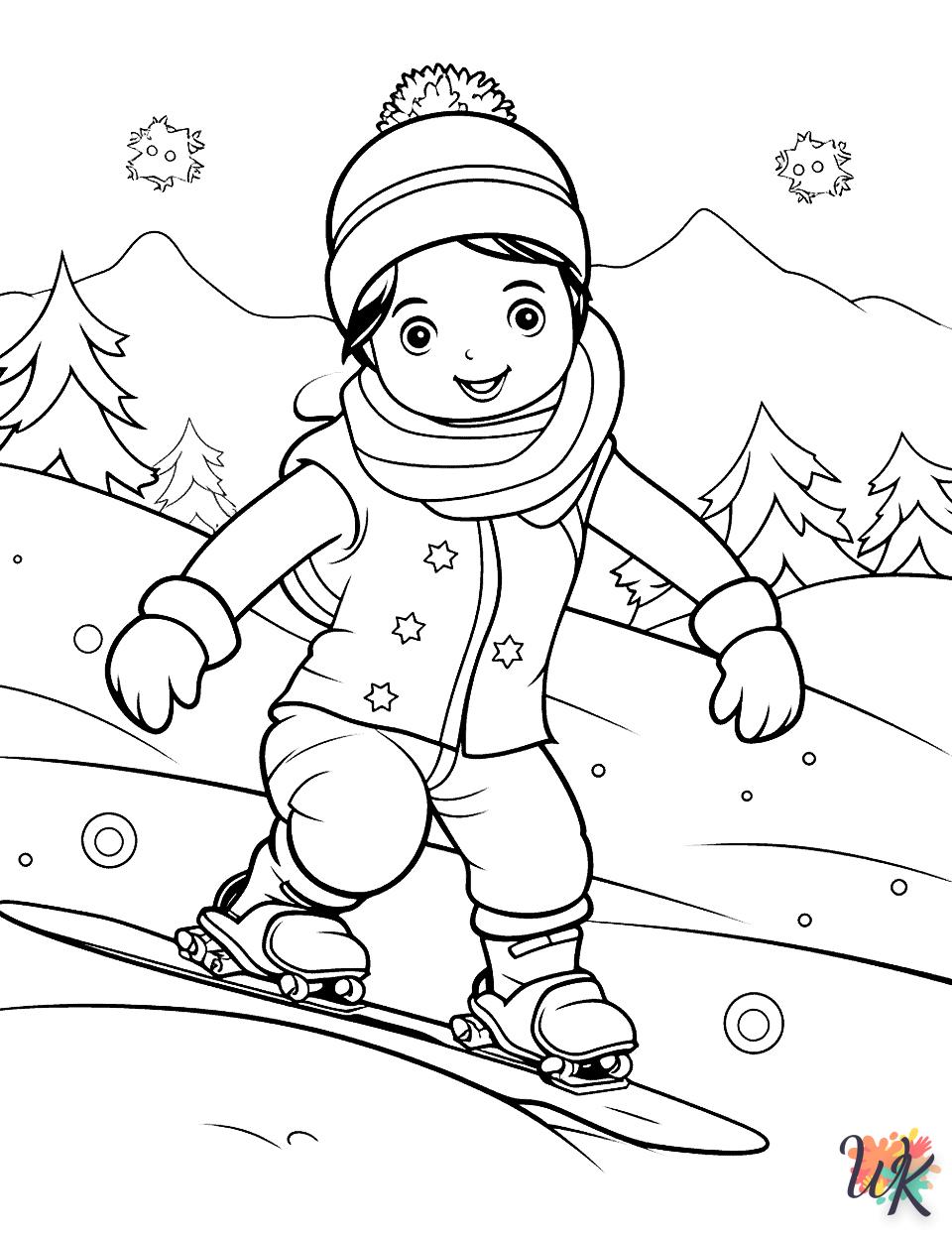 coloriage Hiver  et apprentissage