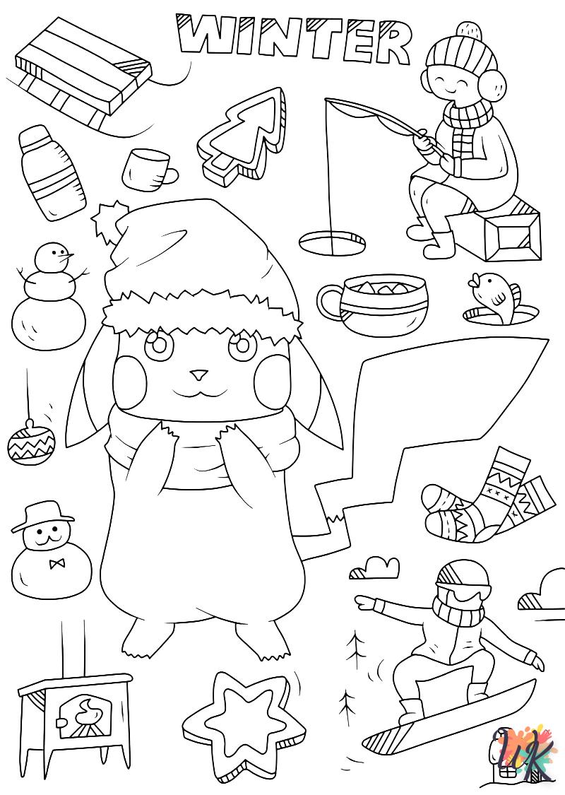 coloriage Hiver  à imprimer pour enfant de 3 ans