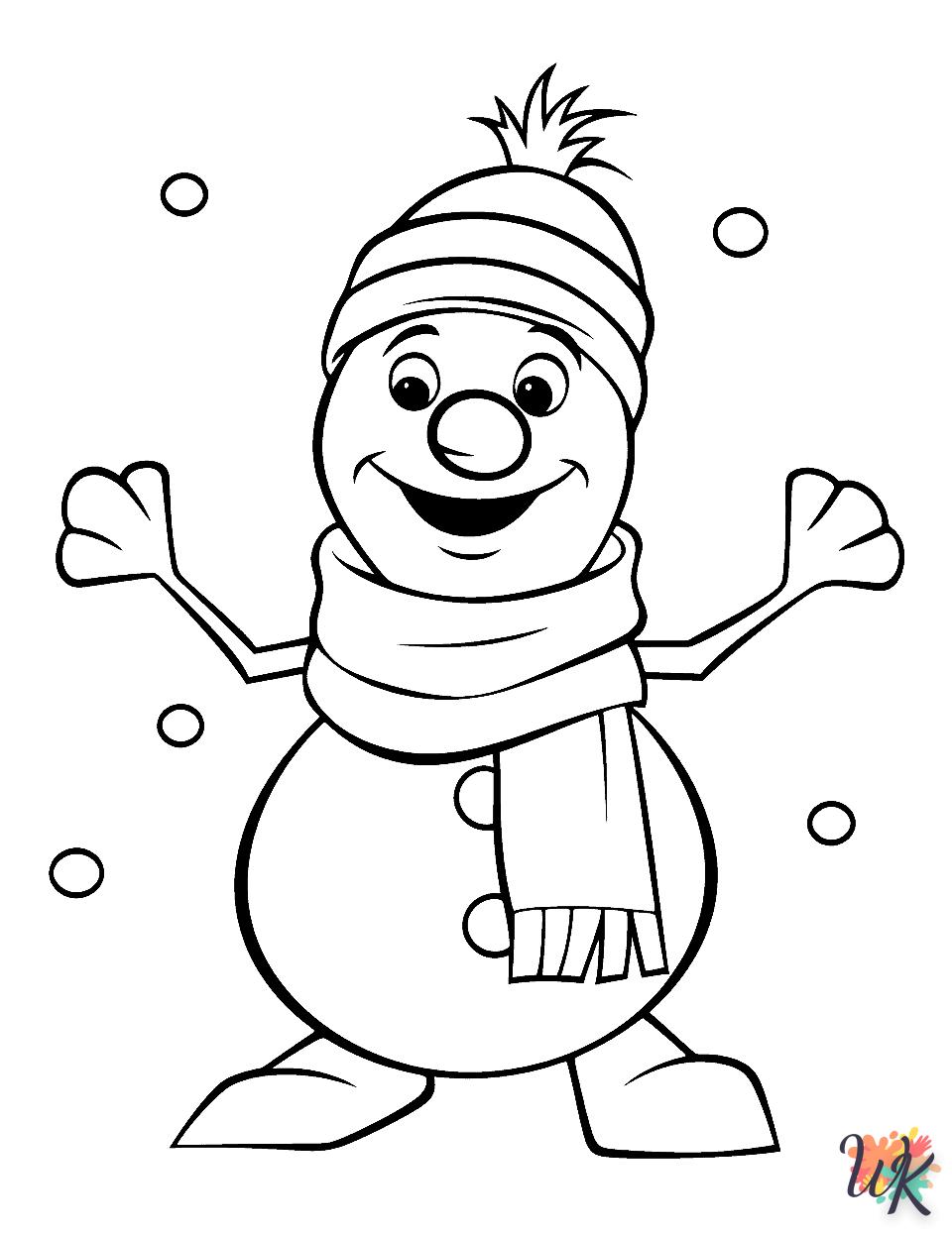 coloriage Hiver  pour enfant à imprimer