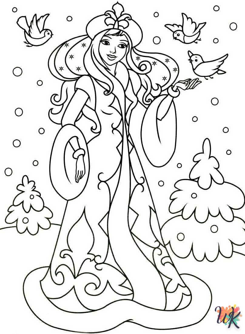 coloriage Hiver  pour enfant de 3 ans