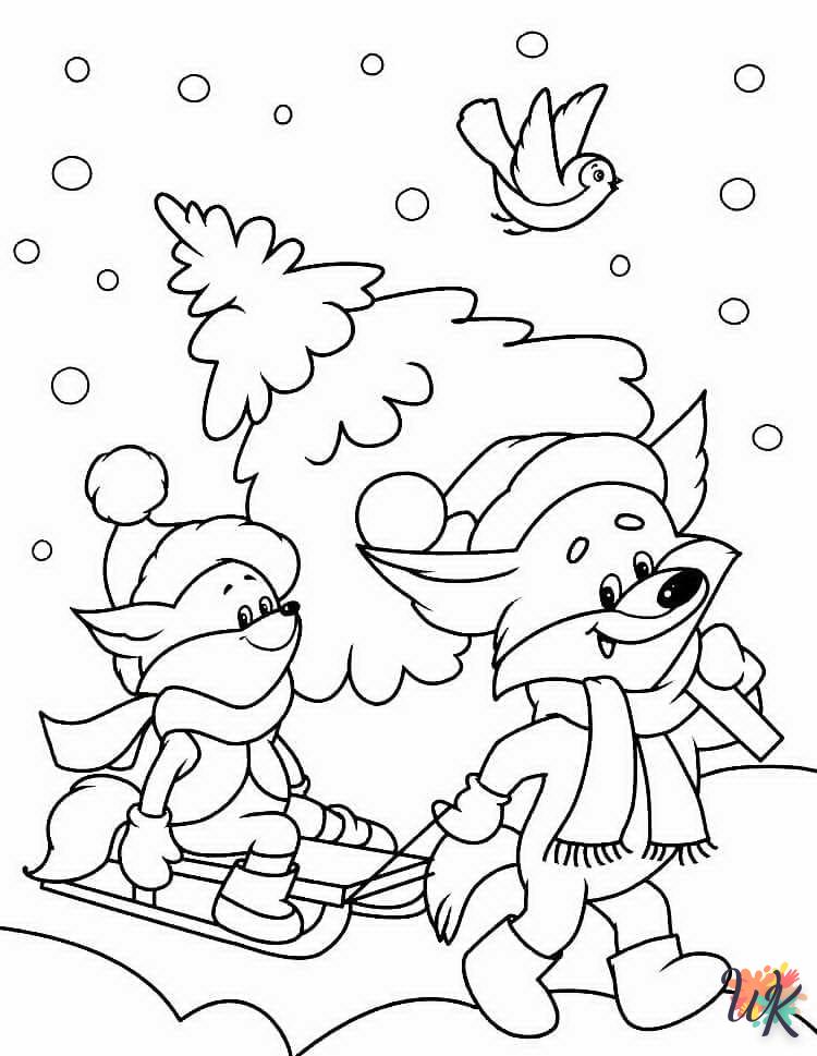 coloriage Hiver  en ligne gratuit pour 12 ans 1