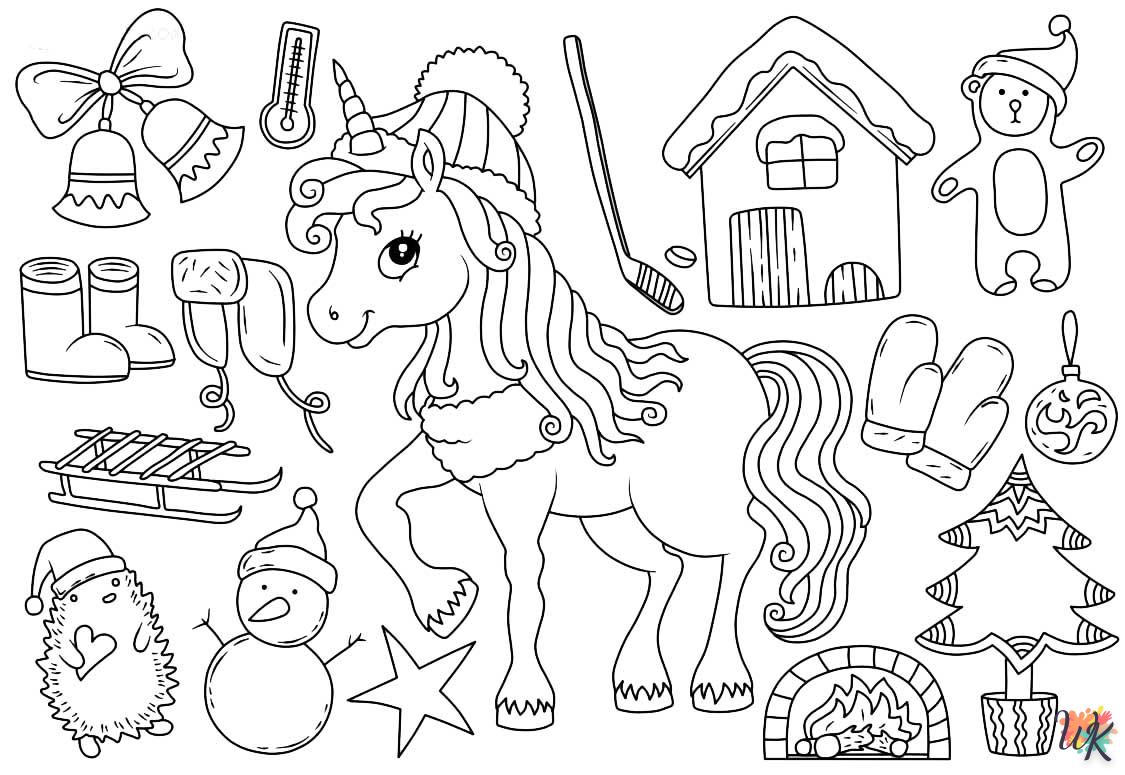 coloriage Hiver  pour enfants à imprimer