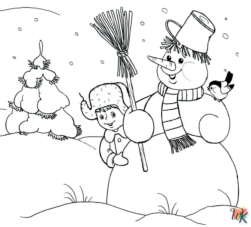 coloriage Hiver  a dessiner en ligne 1