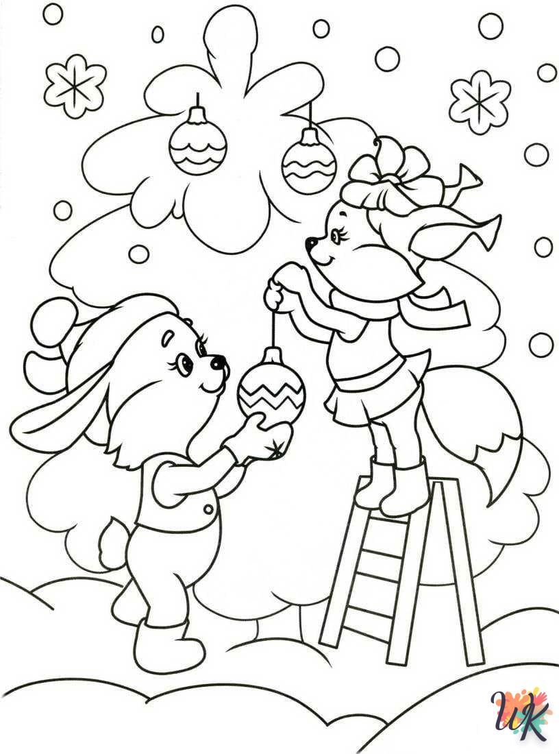 coloriage Hiver  pour enfant a imprimer gratuit