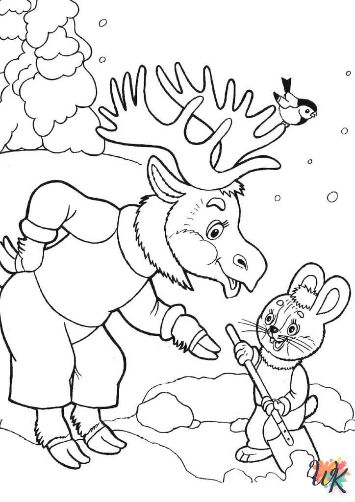 coloriage Hiver  a imprimer enfant 6 ans 1