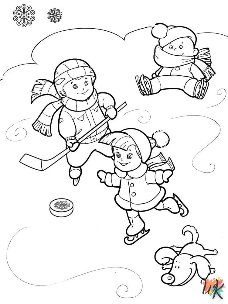 coloriage Hiver  à imprimer pour enfant de 4 ans 4