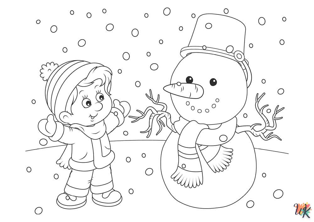 coloriage Hiver  a imprimer gratuit