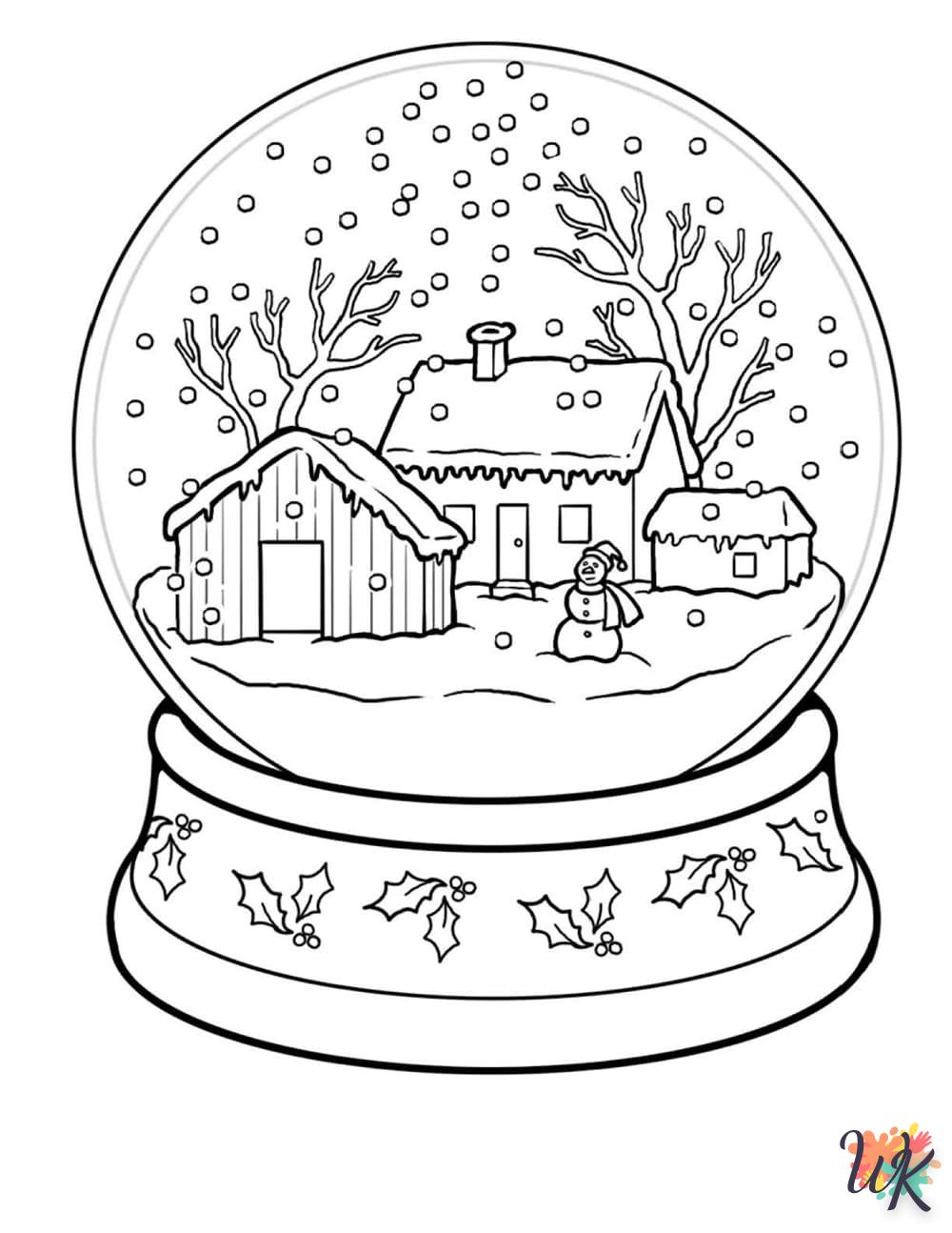 coloriage Hiver  à imprimer pour enfant de 3 ans 1