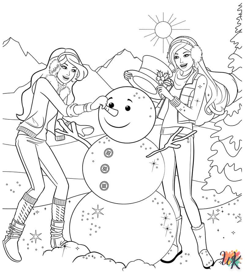 coloriage Hiver  gratuit en ligne