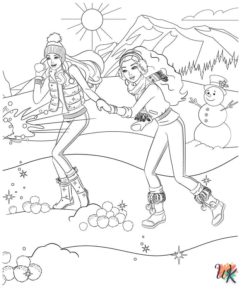 coloriage Hiver  à imprimer gratuitement pdf