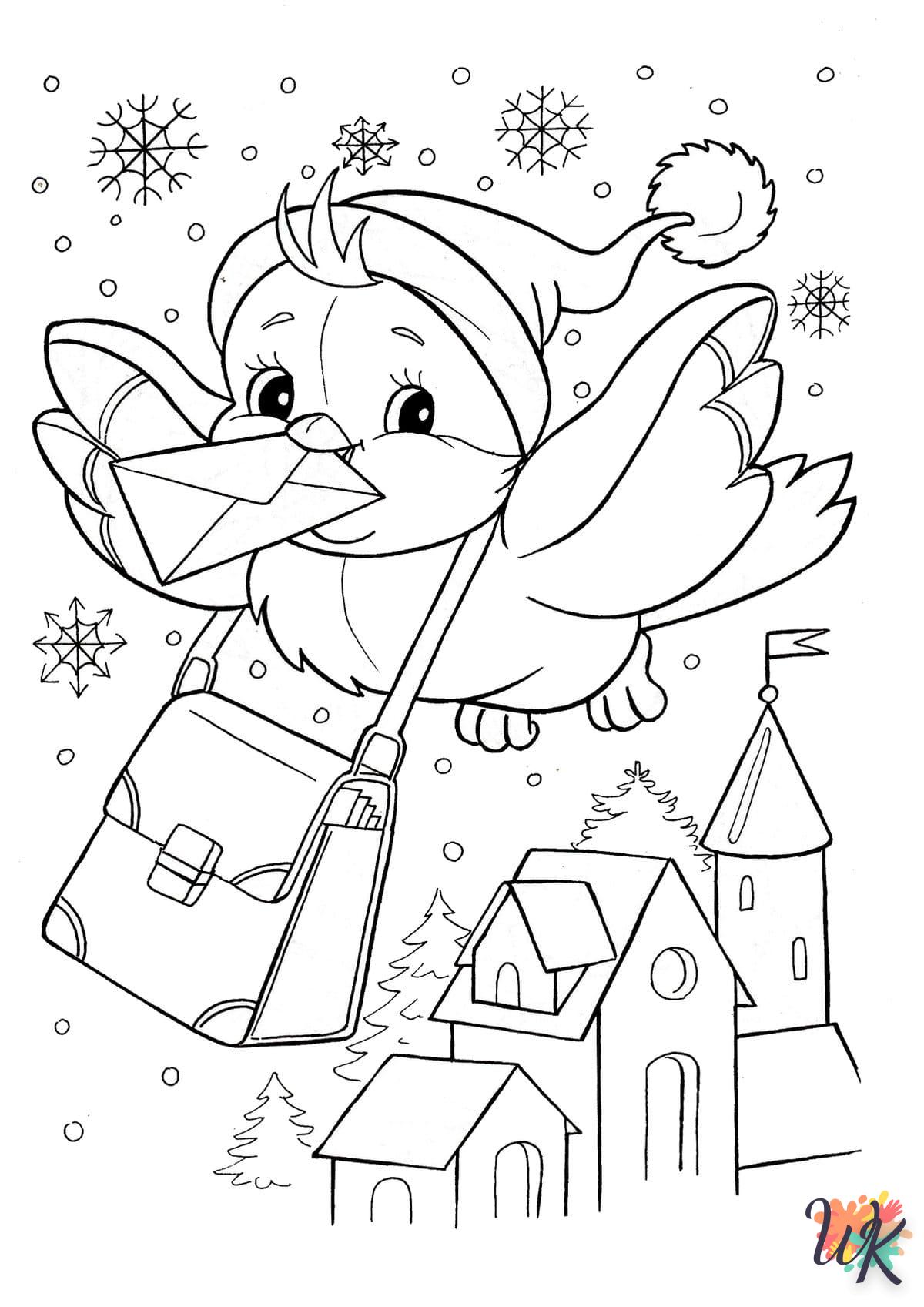 coloriage Hiver  pour enfants à imprimer 1