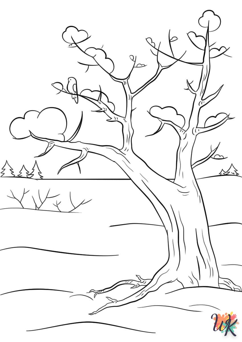 imprimer coloriage Hiver  gratuit