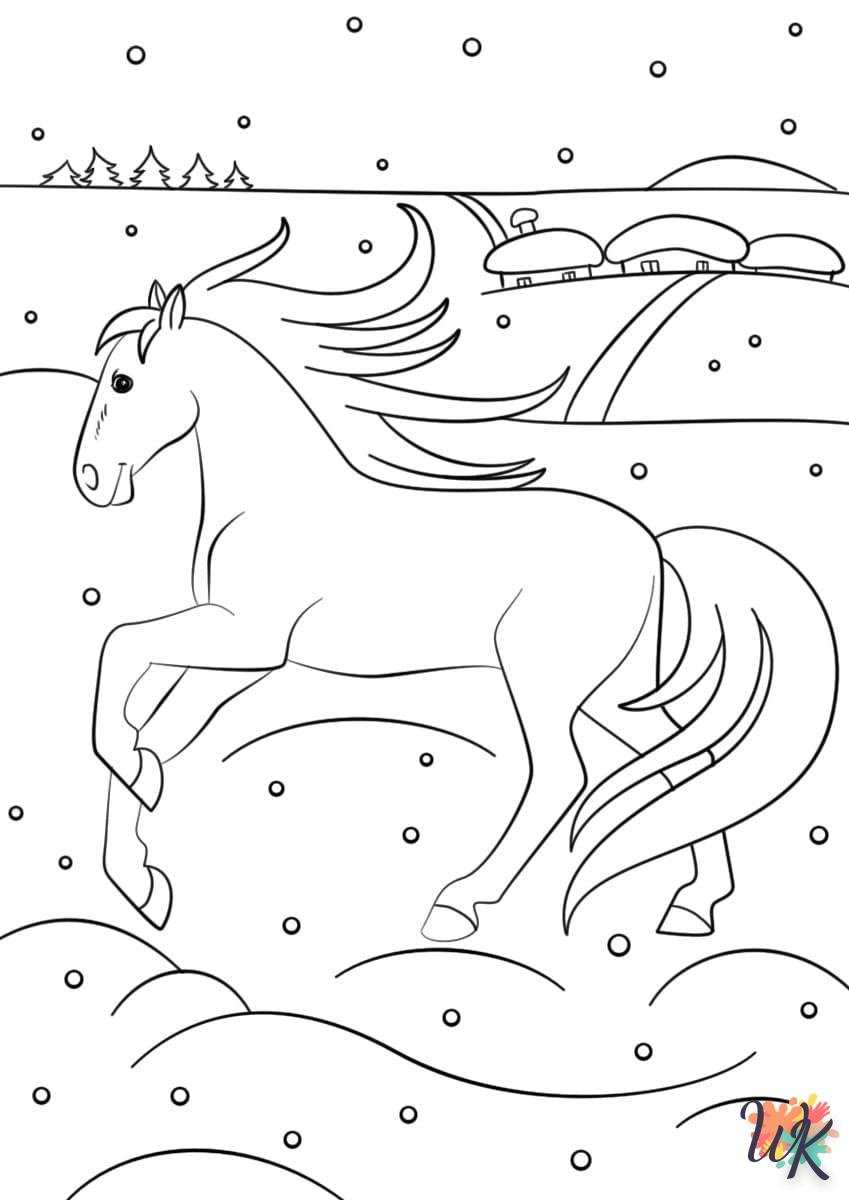 coloriage Hiver  gratuit à imprimer