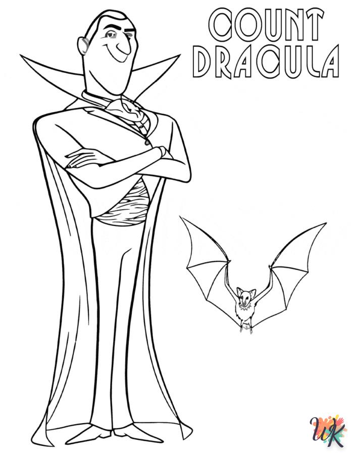 coloriage Vampire  educatif pour enfant 1