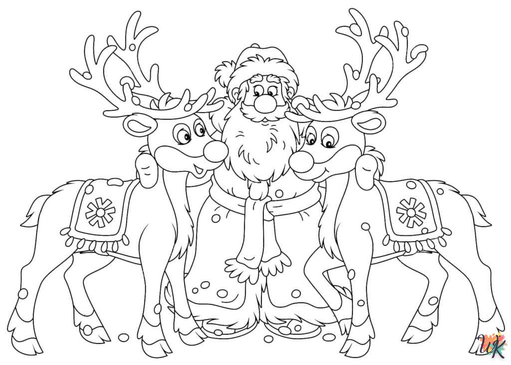 coloriage Noel  à imprimer pour enfant de 7 ans 2