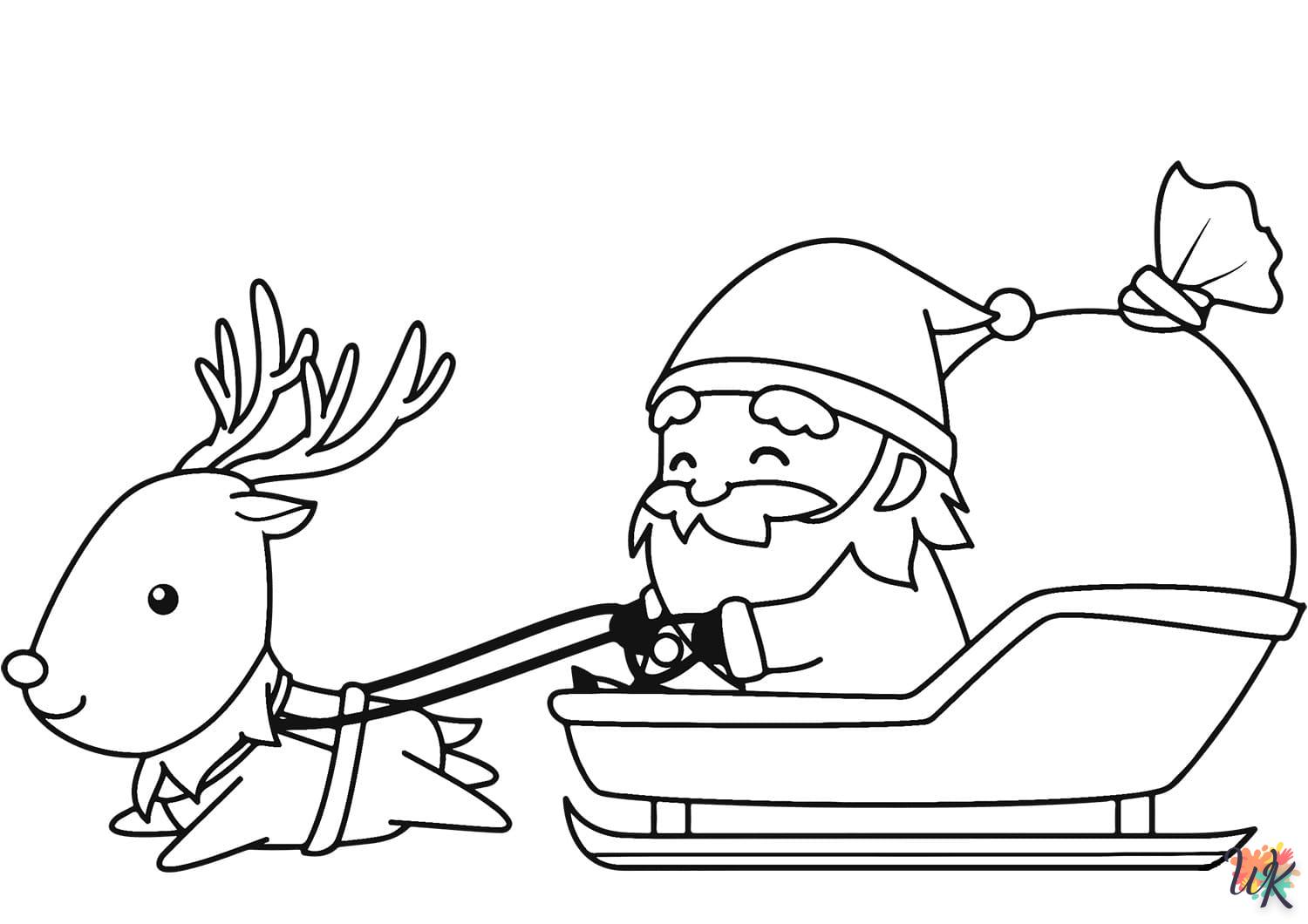 coloriage Noel  pour primaire 2