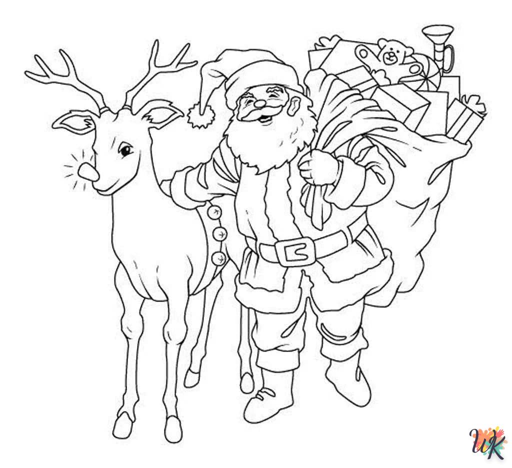 coloriage Noel  à imprimer pour enfant de 9 ans