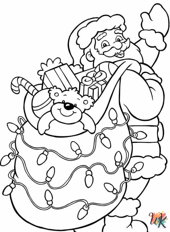 coloriage Noel  à imprimer pour enfant de 4 ans