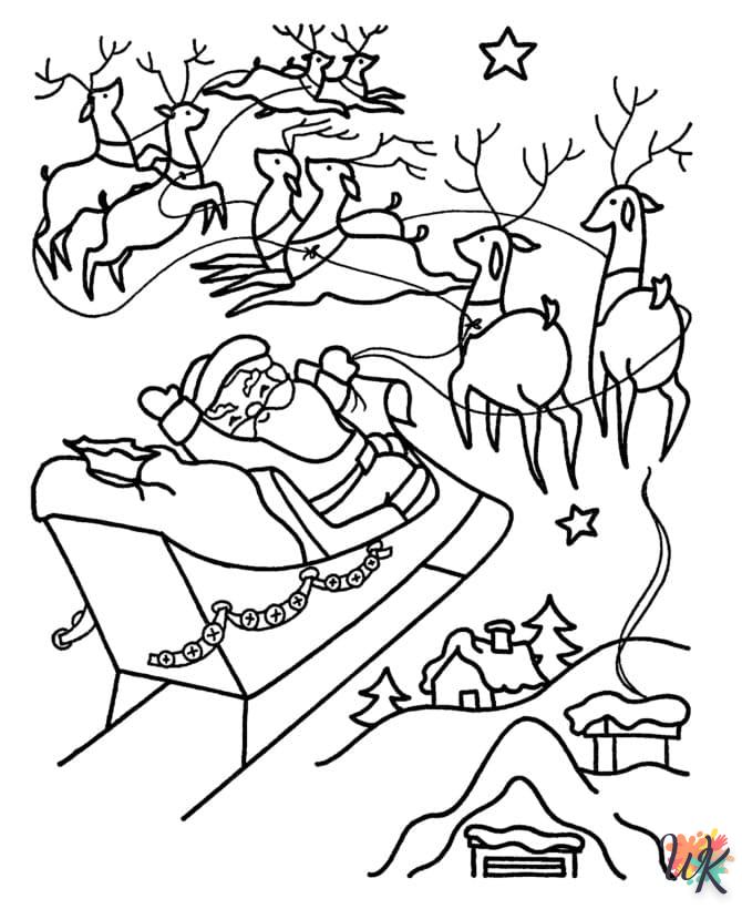 coloriage Noel  à imprimer pdf gratuit 2