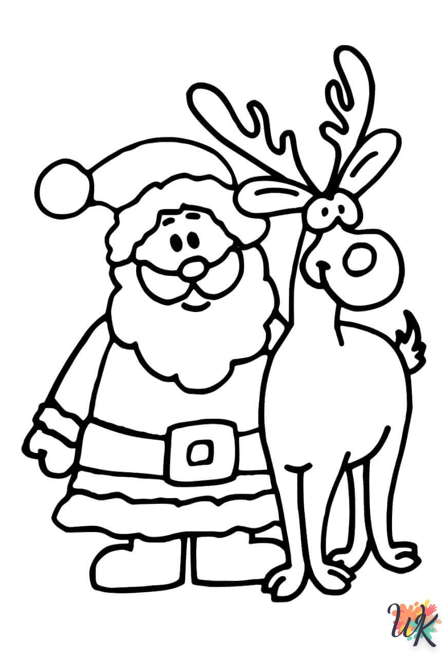 coloriage Noel  enfant 2 ans a imprimer 1