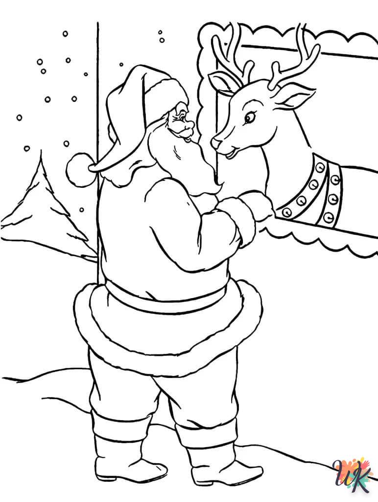 coloriage Noel  enfant 3 ans a imprimer