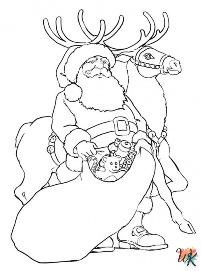 coloriage Noel  en ligne gratuit pour 12 ans