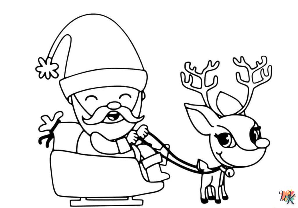 coloriage Noel  et apprentissage 1