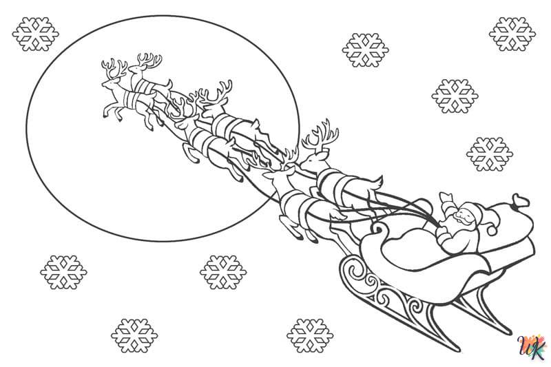 coloriage Noel  pour enfants à imprimer 1