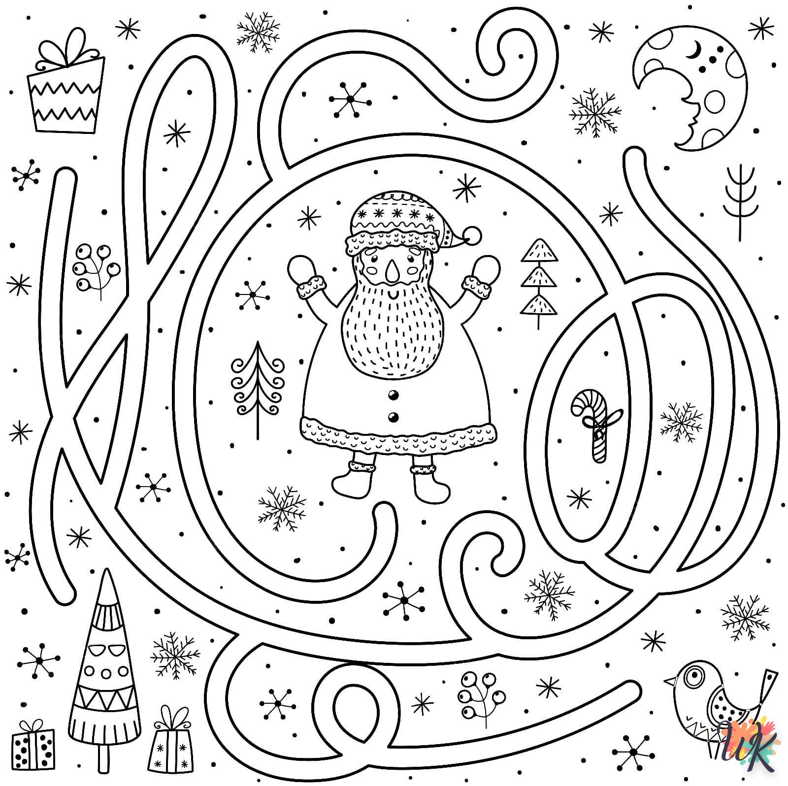 coloriage Noel  en ligne maternelle 2