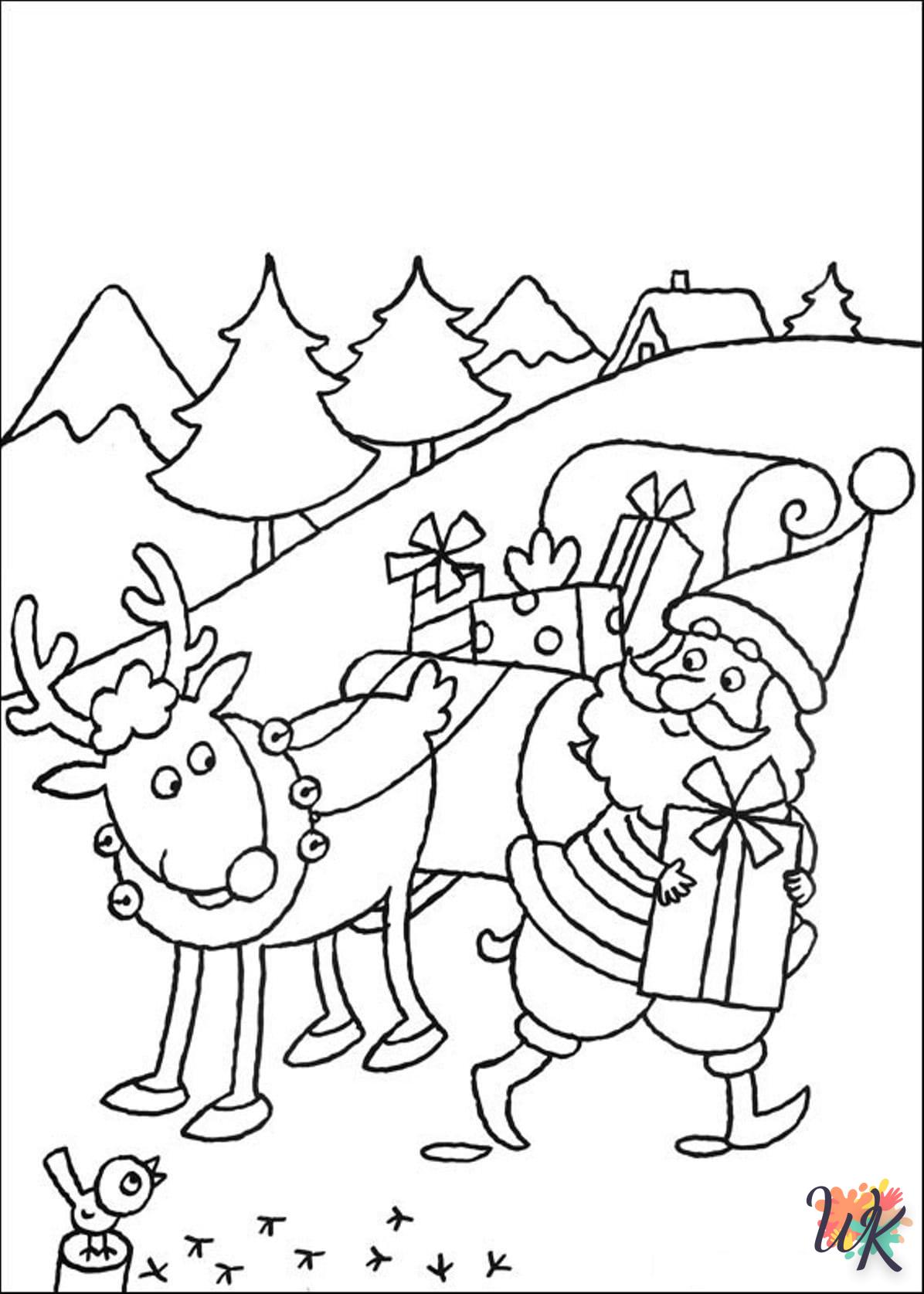 coloriage Noel  pour enfant de 5 ans