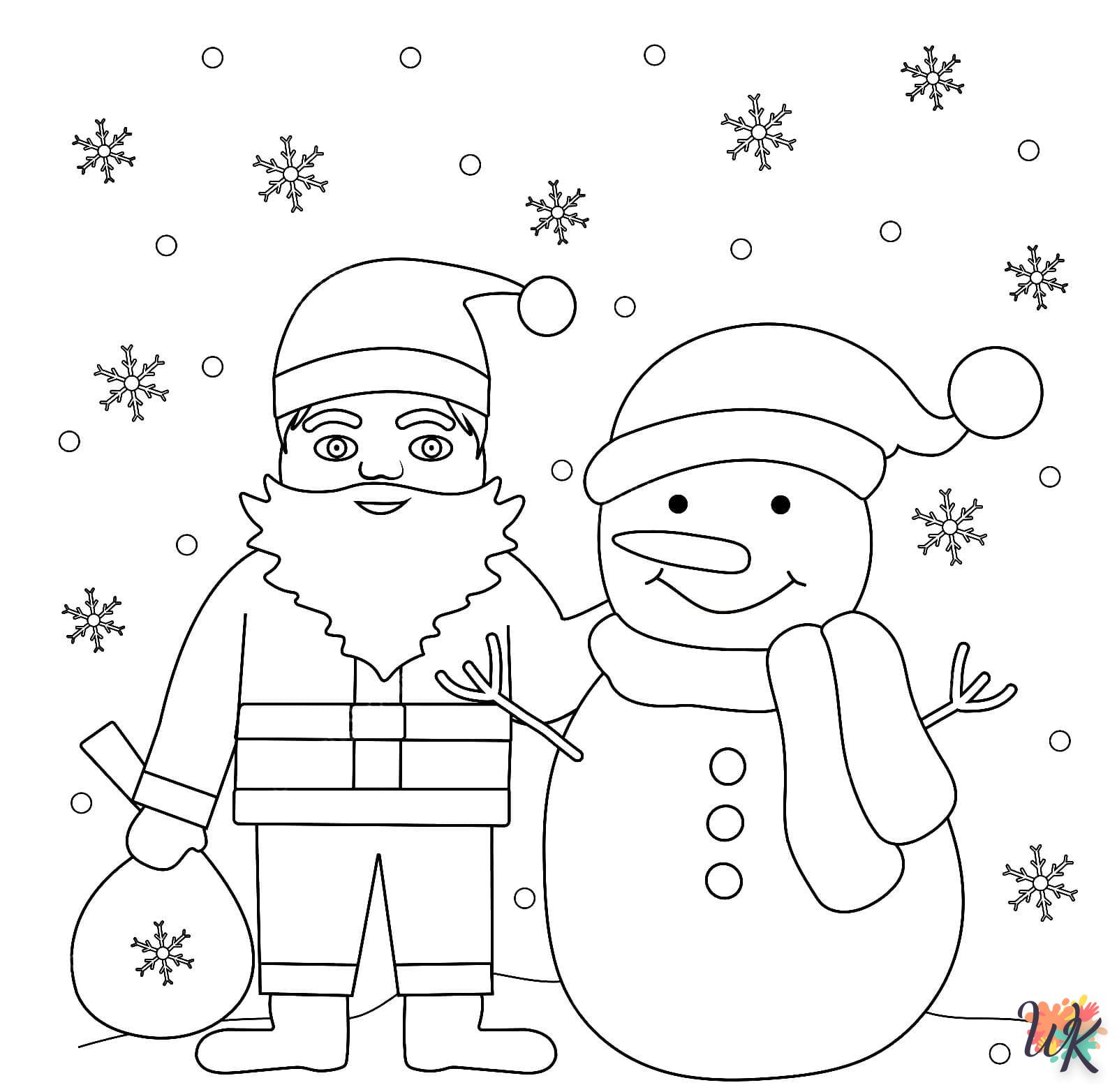 coloriage Noel  pour enfant 3