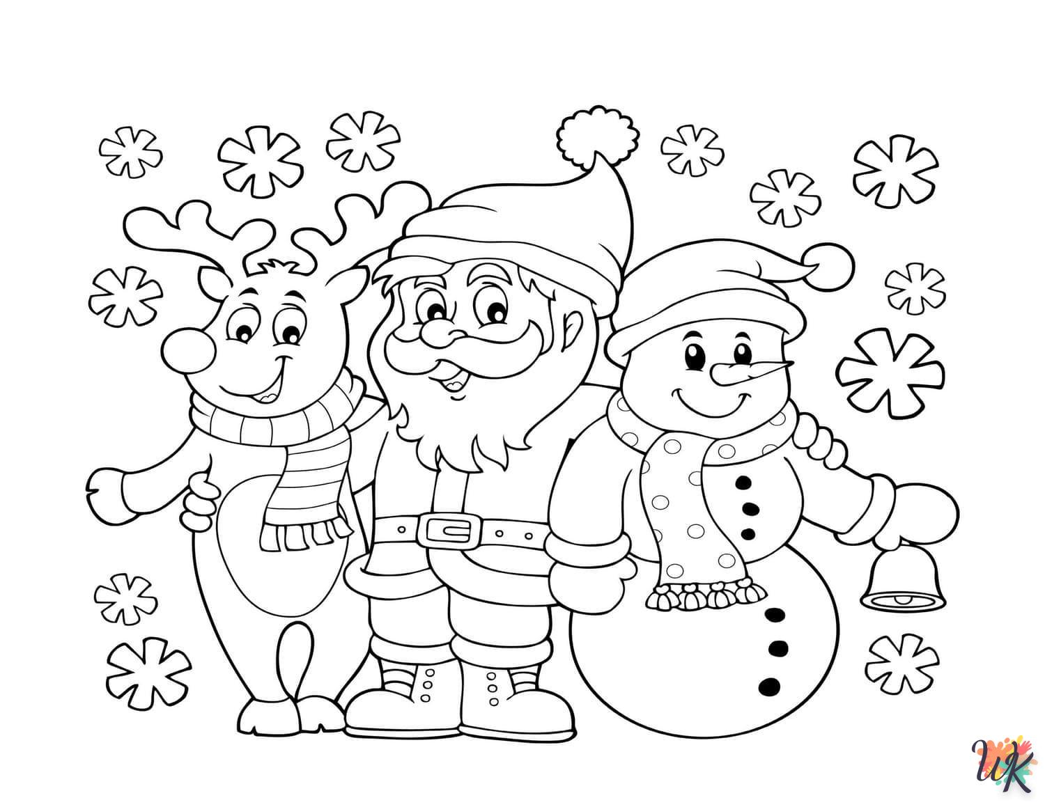 coloriage Noel  à colorier en ligne gratuit 1