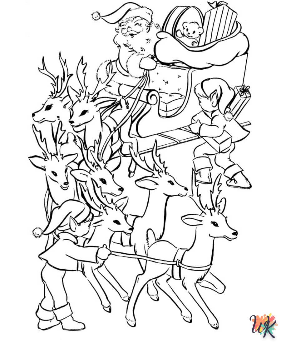 coloriage Noel  enfant 5 ans à imprimer 1