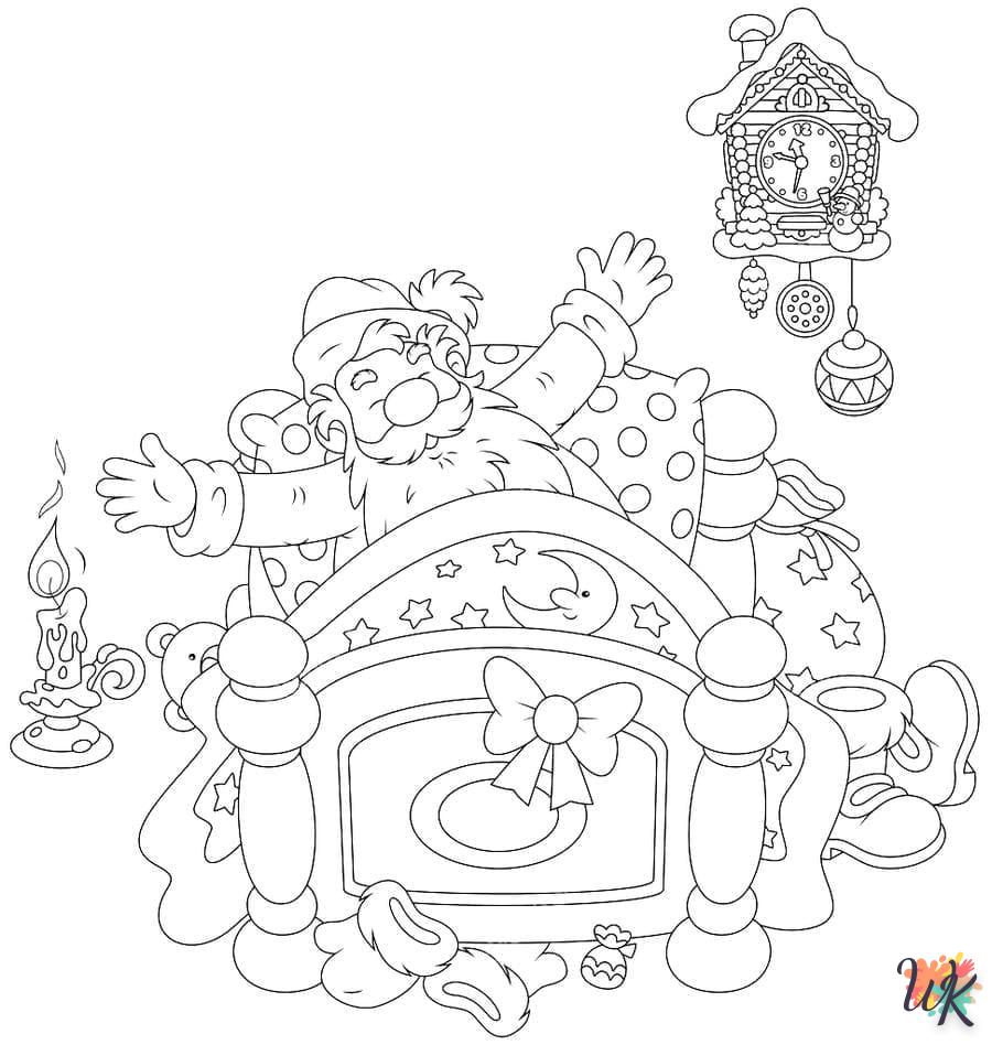 coloriage Noel  enfant 7 ans a imprimer