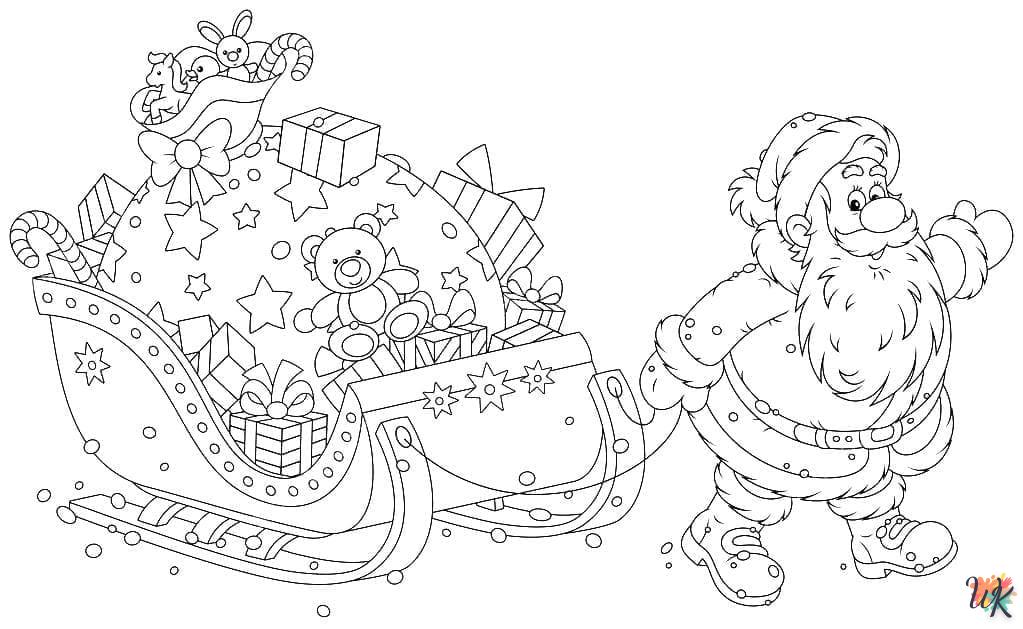 coloriage Noel  pour enfant de 2 ans