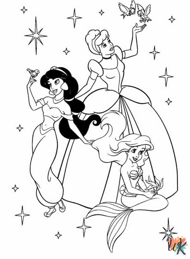 Disney coloring for children to print free 1