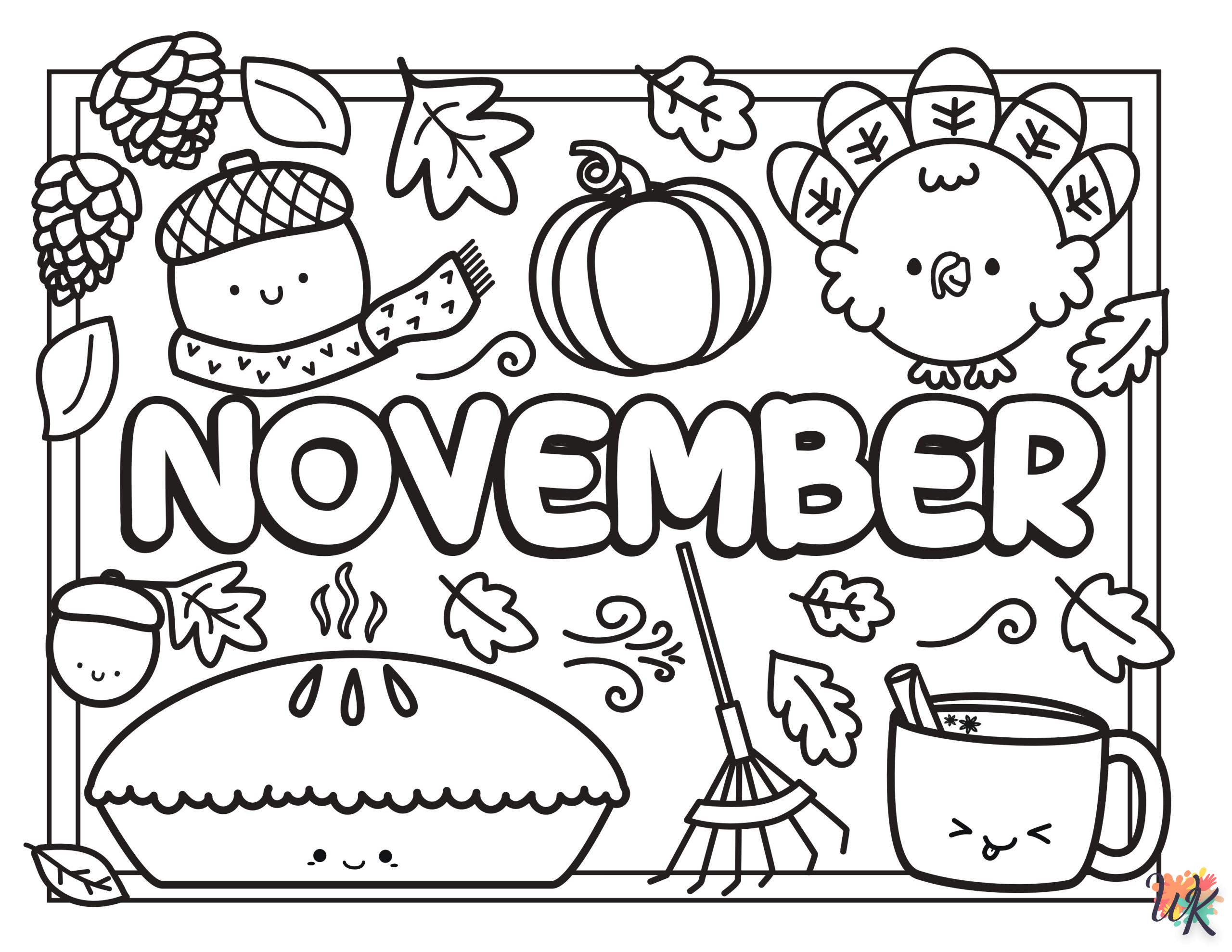 coloriage Automne  gratuit en ligne