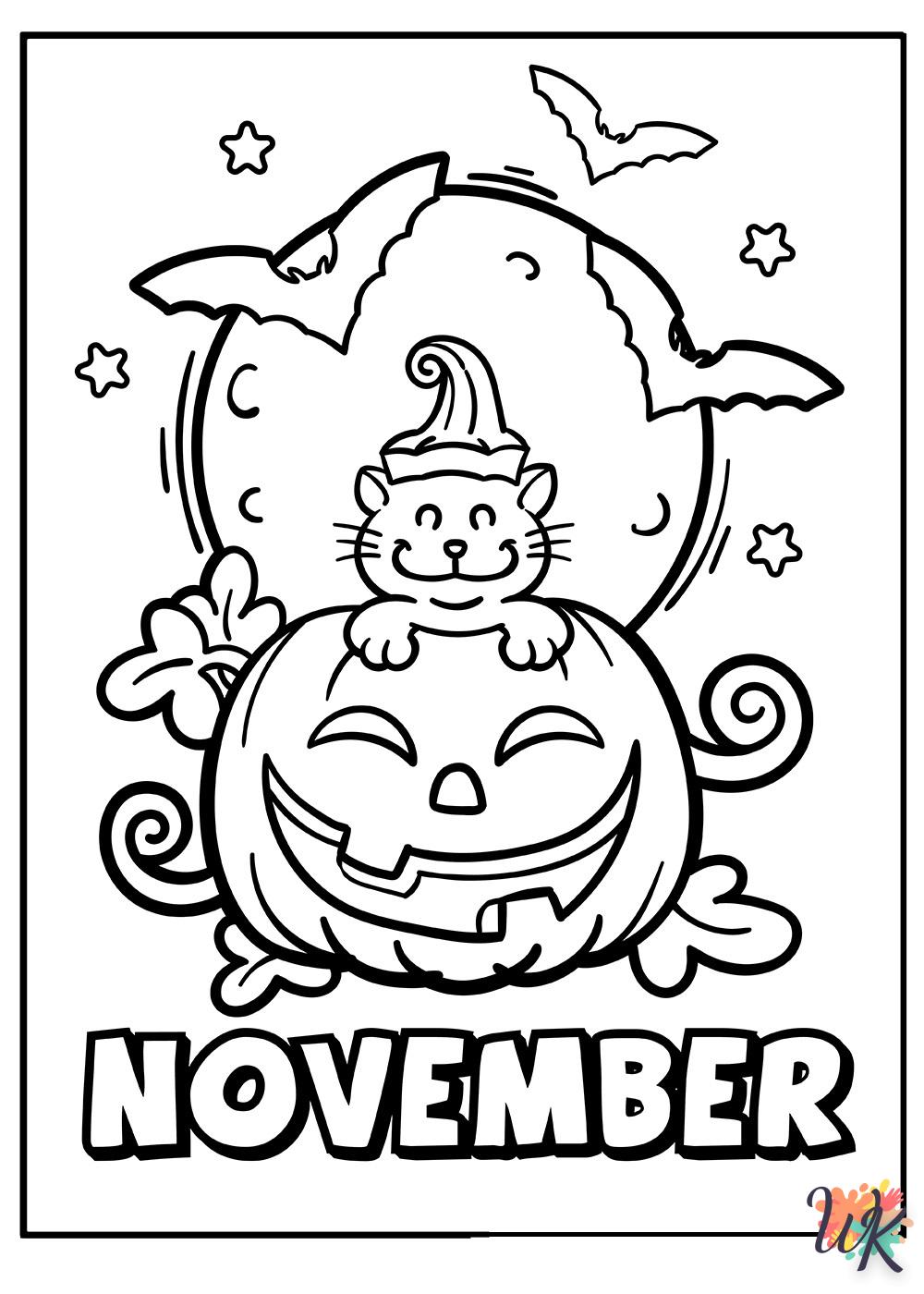 coloriage Automne  pour enfant de 5 ans