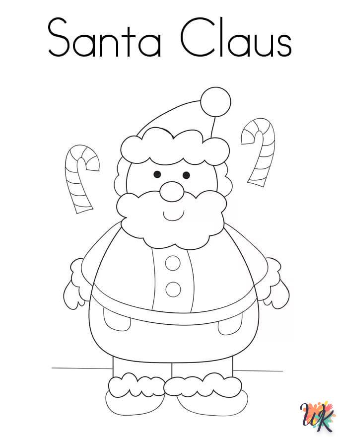 coloriage Père Noël  pour enfant de 8 ans 3