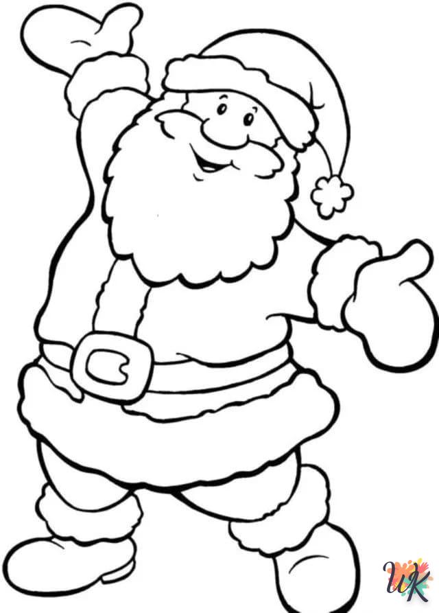 a imprimer coloriage Père Noël  gratuit