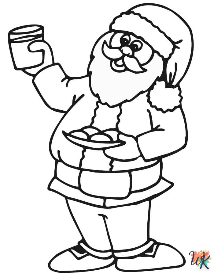 coloriage Père Noël  pour bebe a imprimer 1