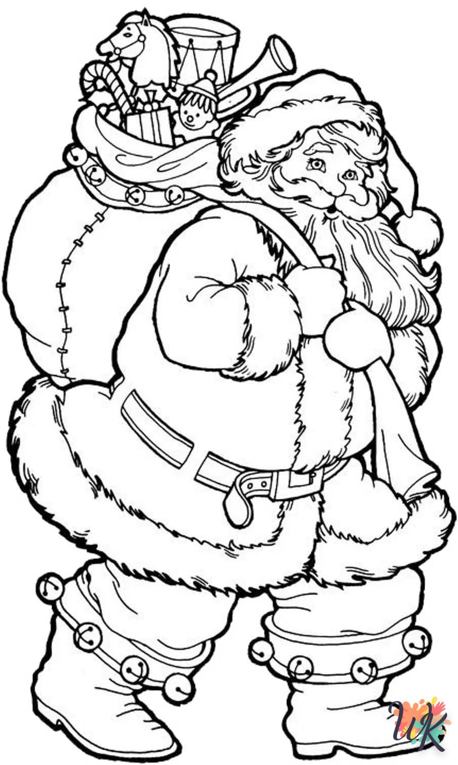 coloriage Père Noël  en ligne gratuit pour 12 ans