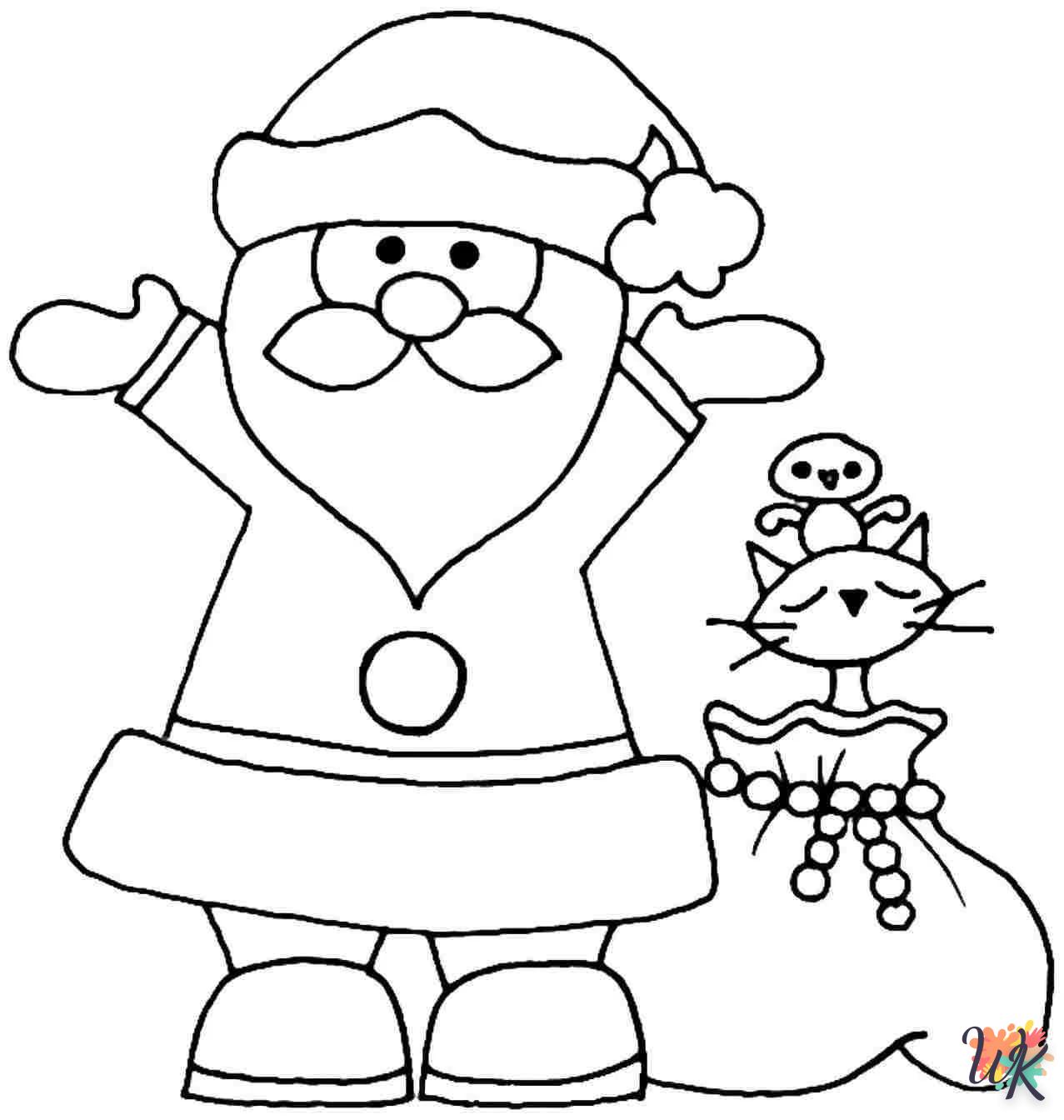 coloriage Père Noël  en ligne gratuit 1