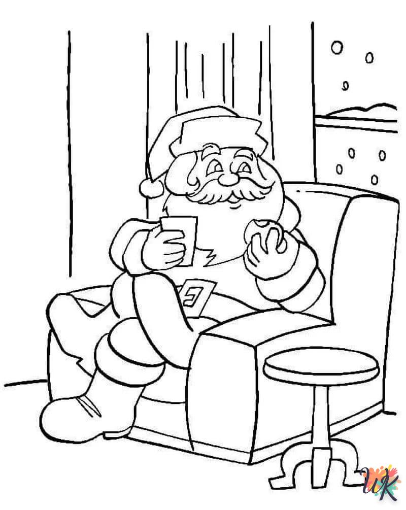 coloriage Père Noël  en ligne adulte gratuit